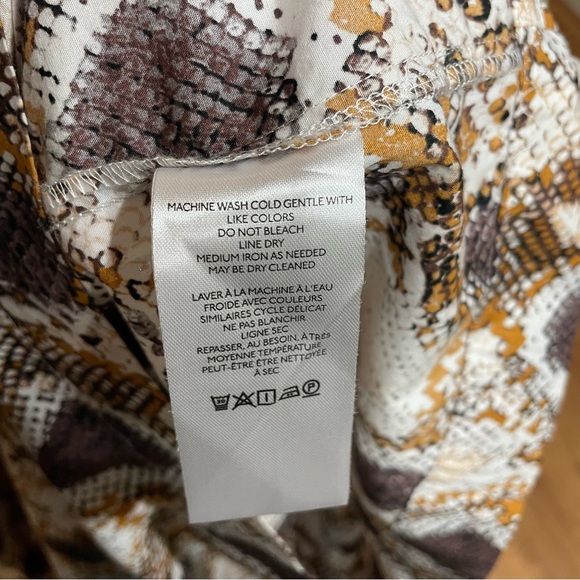 Anthropologie 18W Snake Print Tiered Button Front Maxi Dress 2X - Picture 7 of 13